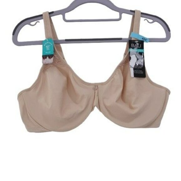 NEW Bali Passion for Comfort Seamless Underwire Minimizer Bra 40C Beige 3385 - Picture 1 of 6